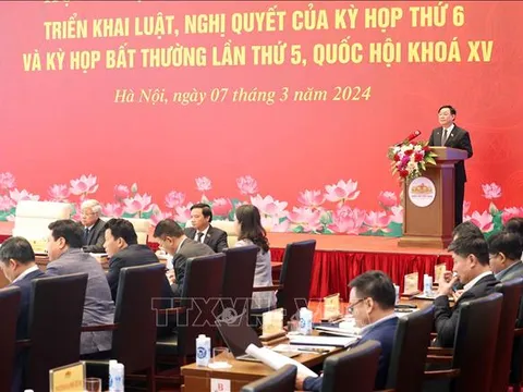 Bế mạc Hội nghị toàn quốc triển khai luật, nghị quyết