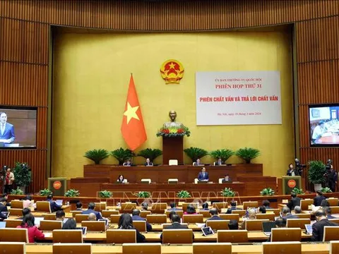 Nghị quyết về hoạt động chất vấn tại Phiên họp thứ 31 của Ủy ban Thường vụ Quốc hội