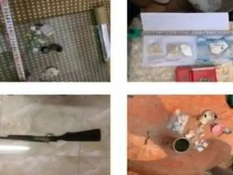 Thu 1 khẩu súng của nhóm tội phạm ma túy ở Bắc Giang