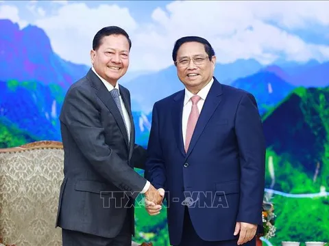 Thủ tướng Phạm Minh Chính tiếp Phó Thủ tướng Campuchia Neth Savoeun