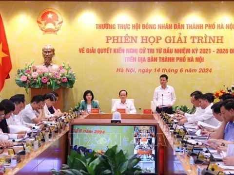 Các kiến nghị của cử tri đều đã được UBND thành phố Hà Nội trả lời