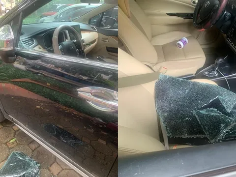 Hà Nội: Điều tra vụ 9 xe ô tô bị đập vỡ kính trong đêm, nghi trộm tài sản