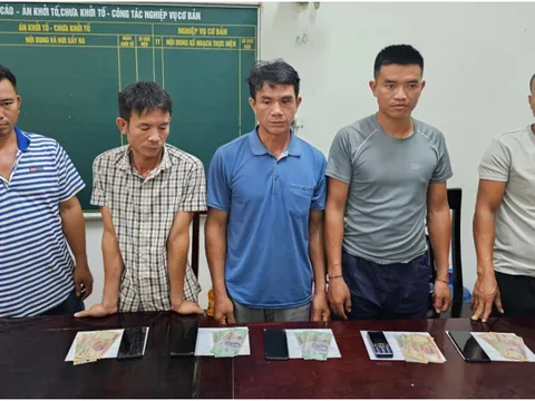 Bắt nhóm đối tượng đánh bạc bằng hình thức chọi trâu ở Nghệ An