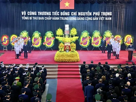 Toàn văn Lời điếu tại Lễ truy điệu Tổng Bí thư Nguyễn Phú Trọng