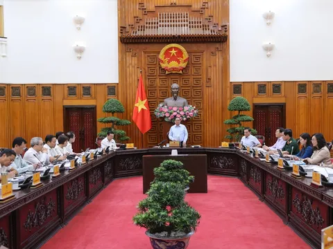 Thủ tướng chủ trì cuộc họp của Thường trực Chính phủ về báo cáo đề xuất, sửa đổi bổ sung một số luật