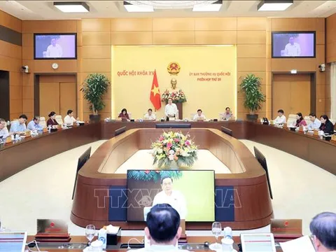 Ngày 19/8, khai mạc Phiên họp thứ 36 của Ủy ban Thường vụ Quốc hội