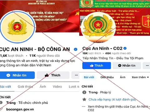 Cảnh báo các trang facebook giả mạo Cục nghiệp vụ Bộ Công an hỗ trợ lấy lại tiền bị lừa