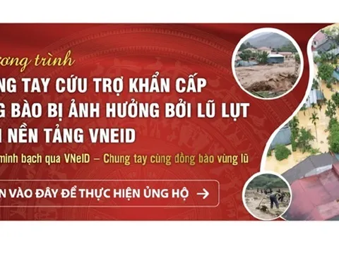 Hà Nội tuyên truyền cứu trợ đồng bào bị ảnh hưởng bởi lũ lụt trên nền tảng VNeID