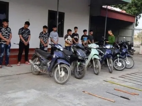 Thái Bình: Khởi tố nhóm đối tượng mang dao, kiếm đi giải quyết mâu thuẫn