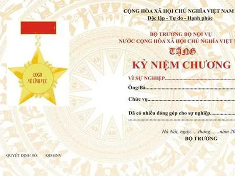 Nguyên tắc xét tặng Kỷ niệm chương về ngành, lĩnh vực thuộc quản lý của Bộ Nội vụ