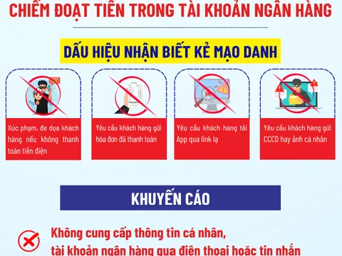 Cảnh báo thủ đoạn mạo danh nhân viên điện lực chiếm đoạt tiền trong tài khoản ngân hàng