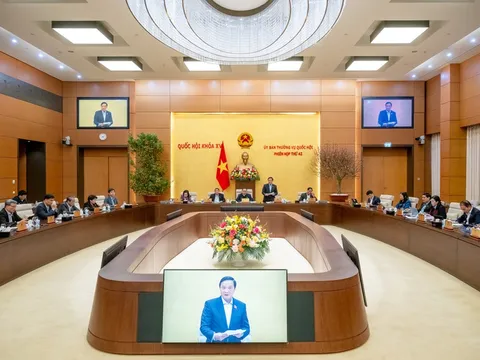 Thường vụ Quốc hội cho ý kiến về dự thảo Nghị quyết xử lý một số vấn đề liên quan đến sắp xếp bộ máy