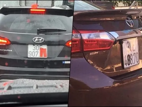 Mức phạt đối với hành vi che biển số xe ô tô, xe máy