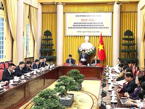 Công bố Lệnh của Chủ tịch nước đối với Luật Ban hành văn bản quy phạm pháp luật (sửa đổi)