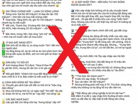 Cảnh báo chiêu trò lợi dụng tin đồn sáp nhập tỉnh để 'thổi giá' bất động sản