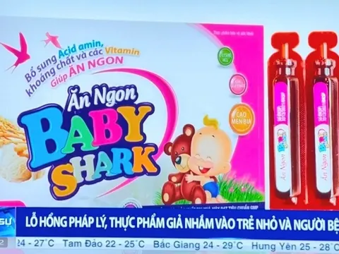 Bộ Y tế cảnh báo không sử dụng 2 sản phẩm Baby Shark và Medi Kid Calcium K2 bị nghi giả