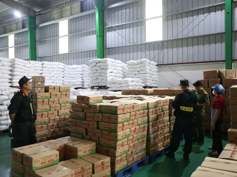 Tạm giữ hàng trăm tấn bột nêm, dầu ăn, mỳ chính giả của Công ty Famimoto Việt Nam