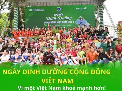 Herbalife đồng hành tổ chức Ngày Dinh dưỡng cộng đồng Việt Nam lần 4 khuyến khích lối sống năng động lành mạnh