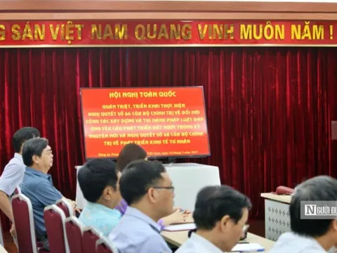 Đảng bộ Hội Luật gia Việt Nam tham dự trực tuyến Hội nghị toàn quốc quán triệt, triển khai Nghị quyết Trung ương 66 và 68