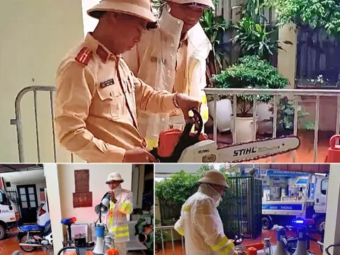 Công an Hà Nội chỉ đạo hỏa tốc ứng phó bão số 3, đảm bảo an toàn cho người dân