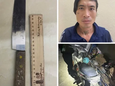 Bắt đối tượng dùng dao cướp xe máy của người cùng thôn