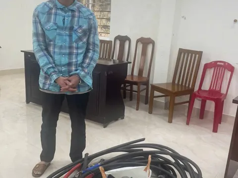 Bắt đối tượng chuyên trộm cắp dây điện tại các trạm biến áp