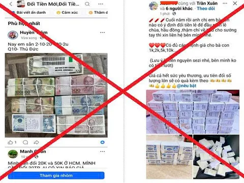 Cảnh giác chiêu trò lừa đảo ‘đổi tiền mới, tiền lẻ dịp cuối năm’