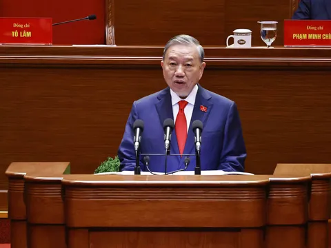 Tổng Bí thư Tô Lâm báo cáo về các văn kiện trình Đại hội XIV của Đảng