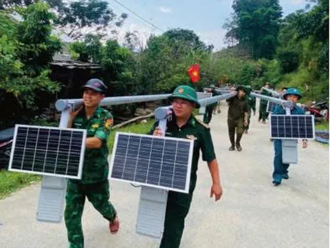 ‘Bản sáng vùng biên’ Thắt chặt tình quân dân