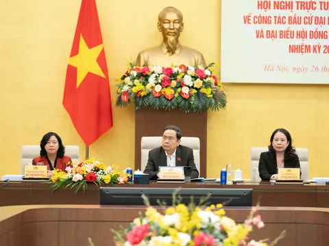 Chủ tịch Quốc hội chủ trì Hội nghị trực tuyến về công tác bầu cử ĐBQH, đại biểu HĐND