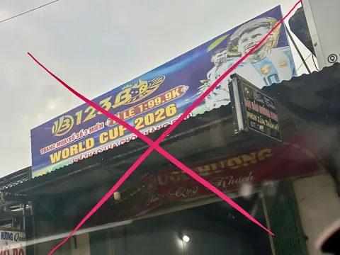 Cảnh báo vi phạm pháp luật từ việc treo biển hiệu quảng cáo cờ bạc, cá độ qua mạng