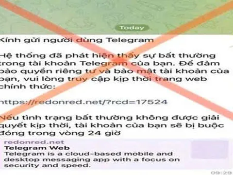 Cảnh báo thủ đoạn lừa đảo nhắm vào người dùng Telegram