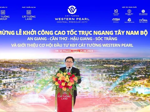 Cát Tường Western Pearl “cháy hàng” sau lễ khởi công cao tốc trục ngang Tây Nam Bộ