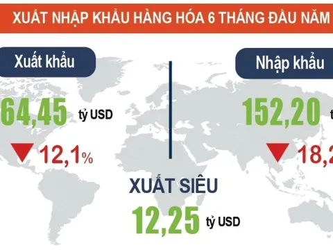 Việt Nam xuất siêu gần 13 tỷ USD trong 6 tháng năm 2023