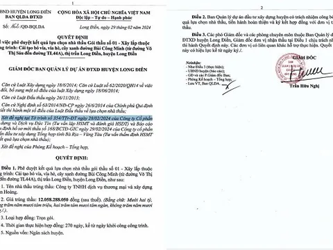 Bà Rịa – Vũng Tàu: Công ty Xây dựng Thiên Hoàng tham gia và trúng nhiều gói thầu trị giá hàng chục tỷ đồng