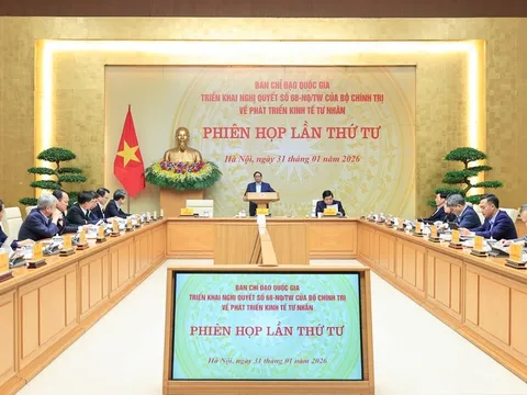 Thủ tướng chủ trì phiên họp lần thứ 4 Ban Chỉ đạo về phát triển kinh tế tư nhân