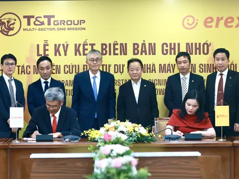 T&T Group và Tập đoàn Erex hợp tác phát triển nhà máy điện sinh khối tại An Giang