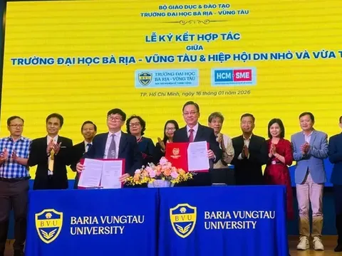 Trường Đại học Bà Rịa - Vũng Tàu ký kết hợp tác với 13 đơn vị trong và ngoài nước