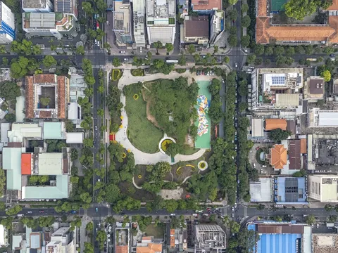 Diện mạo công viên trên 1,4 ha đất vàng Nhà thi đấu Phan Đình Phùng